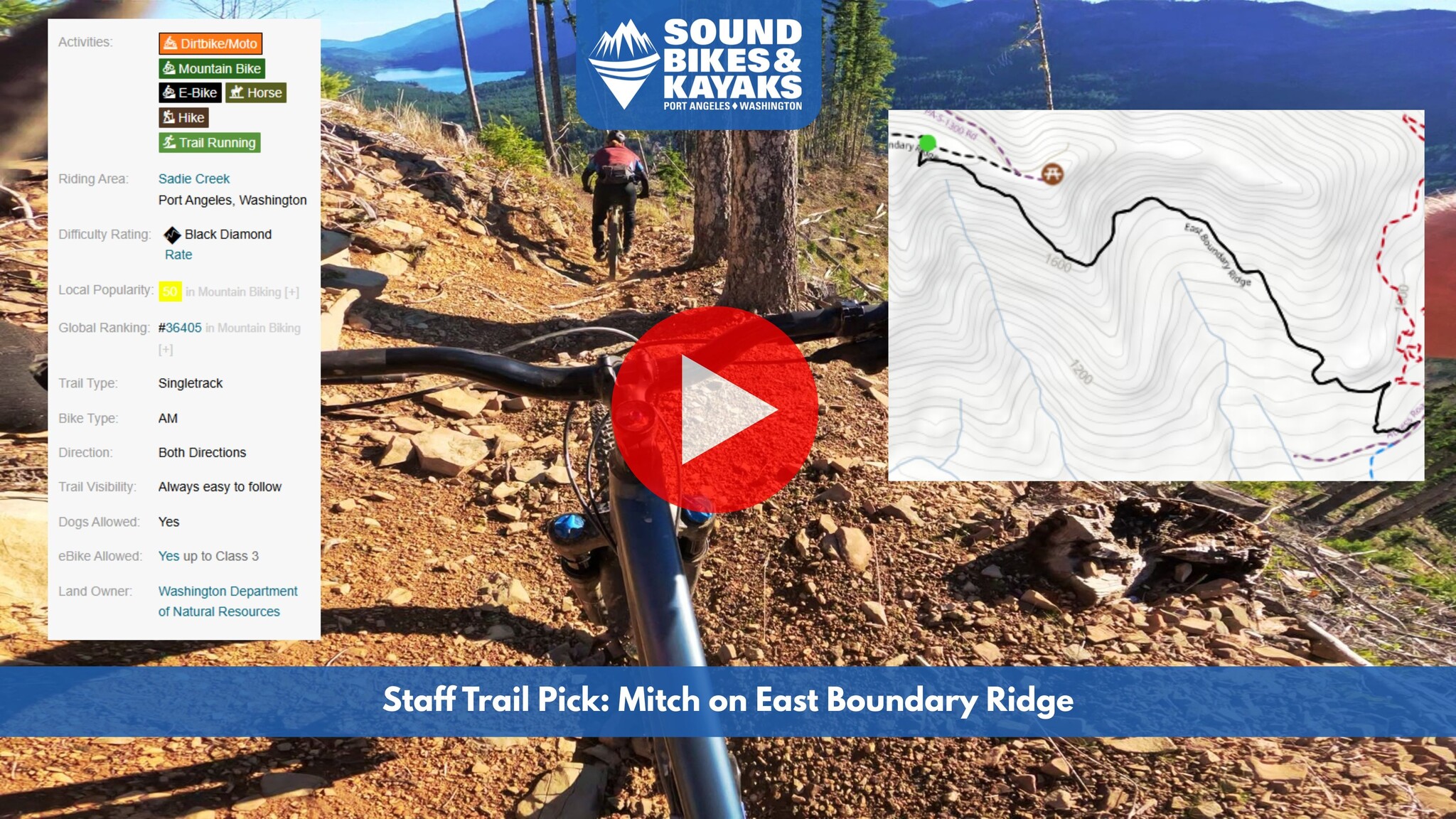 Staff Trail Pick: Mitch on East Boundary Ridge 