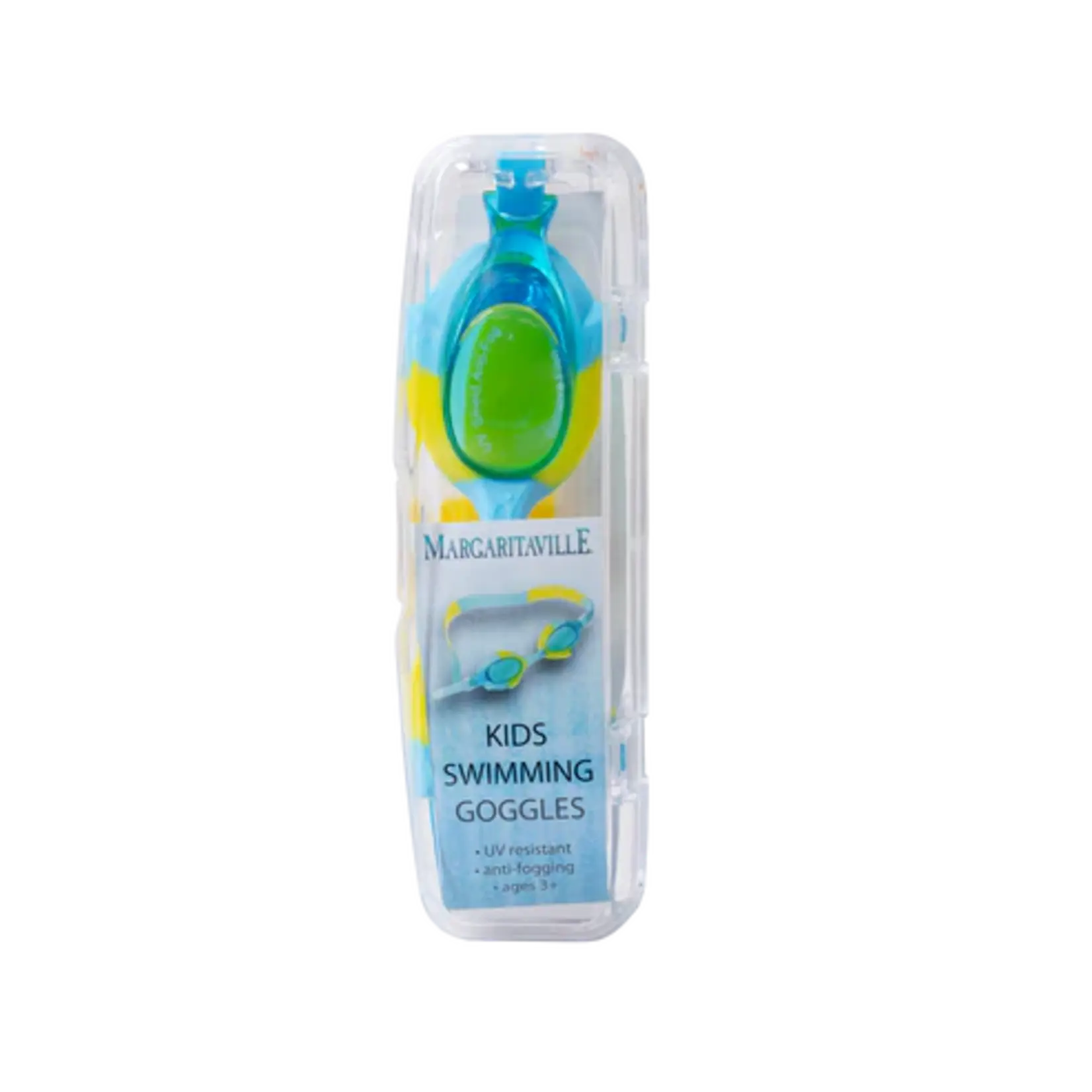 Geckobrands Margaritaville Childrens Swimming Goggles With Case