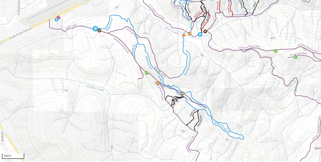 Reade Hill Mountain Biking Area Forks Washington