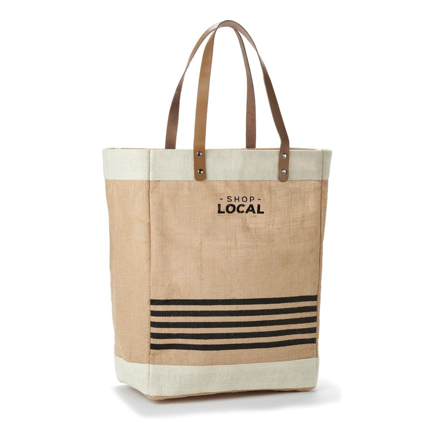 Jute Shopping Bag 16.5x12x7 Creekside Home Decor