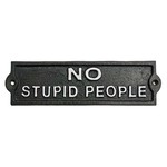 No Stupid People Black