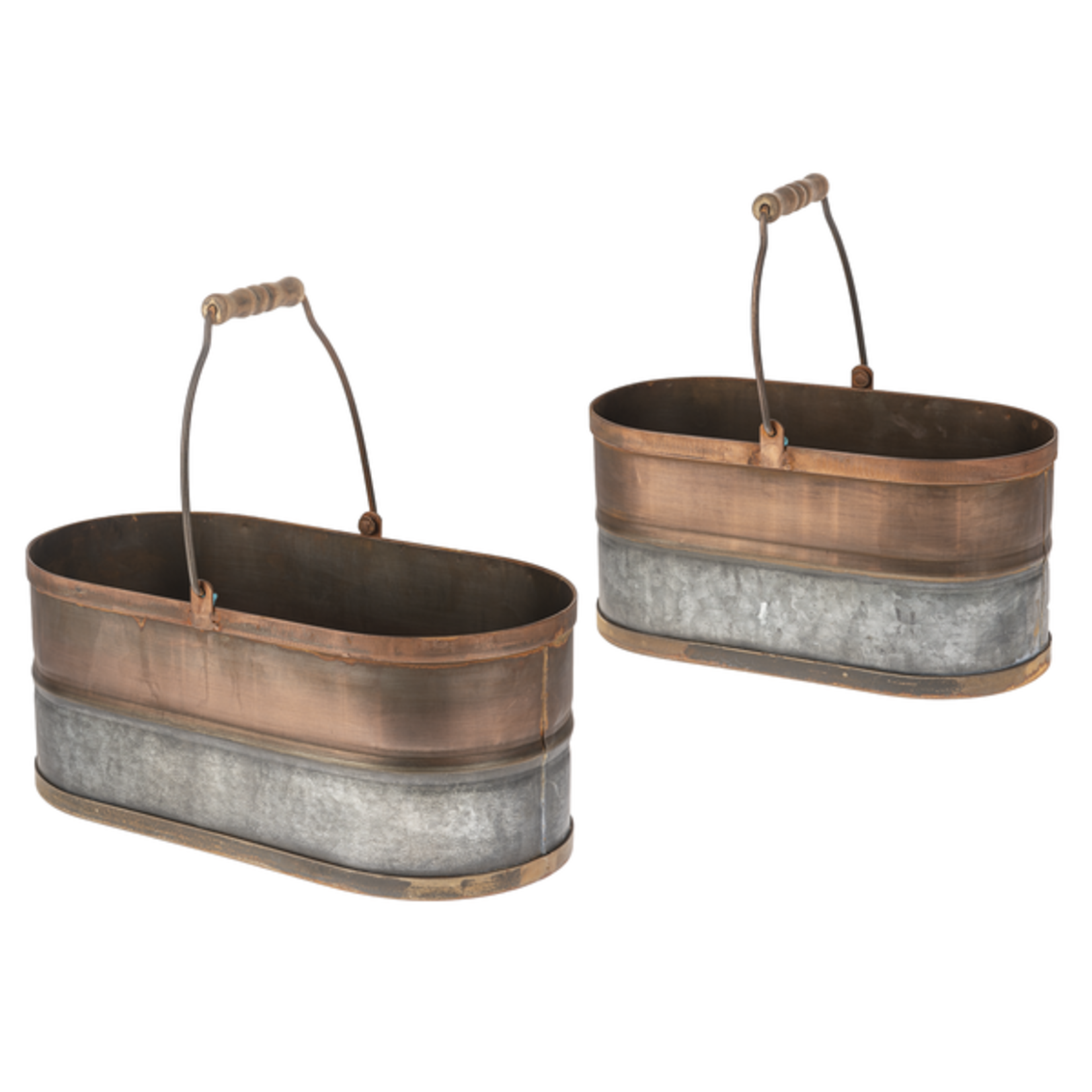 Copper Oval Planter