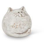 Round Ball Cat-Antq White