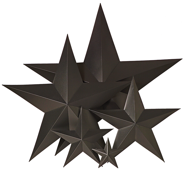 S Black Metal Star Creekside Home Decor