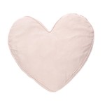 Linen Pink Heart Cushion