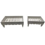Rectangle Risers - White