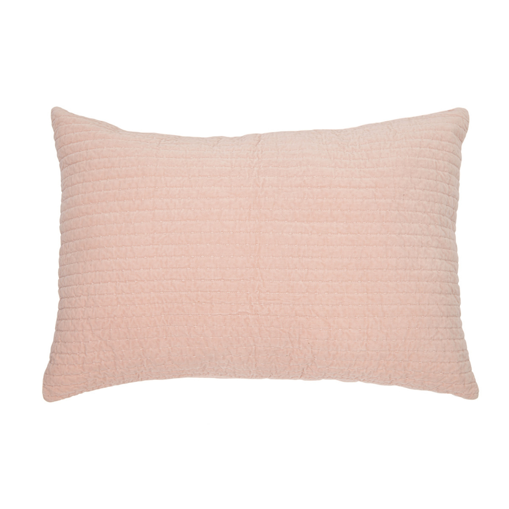 Velvet Soft Pink Pillow Sham