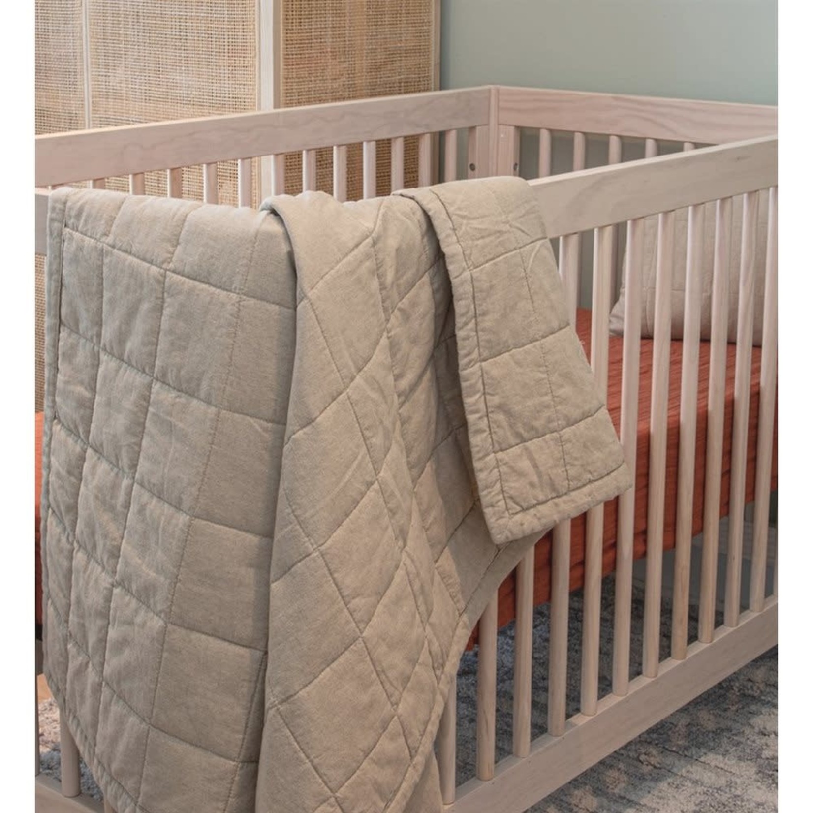 Poke Linen Baby Quilted Blanket