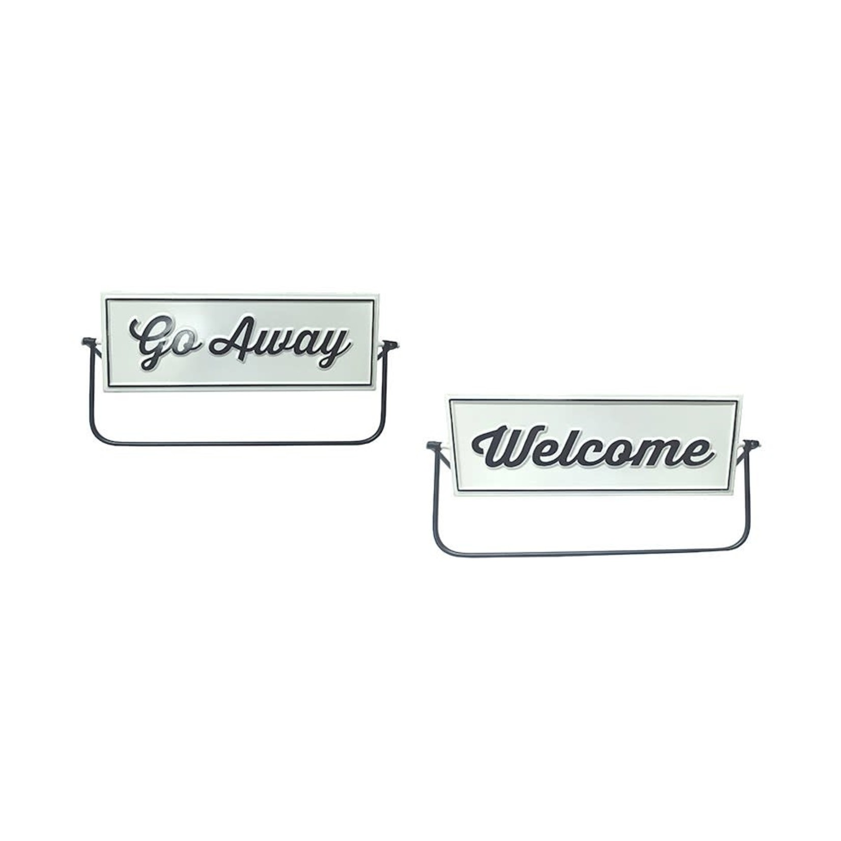 Welcome/ Go Away Flip Sign