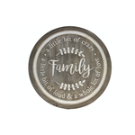 Round Wood Family Wall Plaque