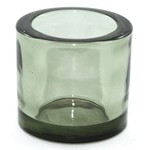 Glass Candle Holder - Green