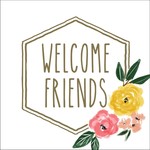 Welcome Friends - Quip Cocktail Napkin
