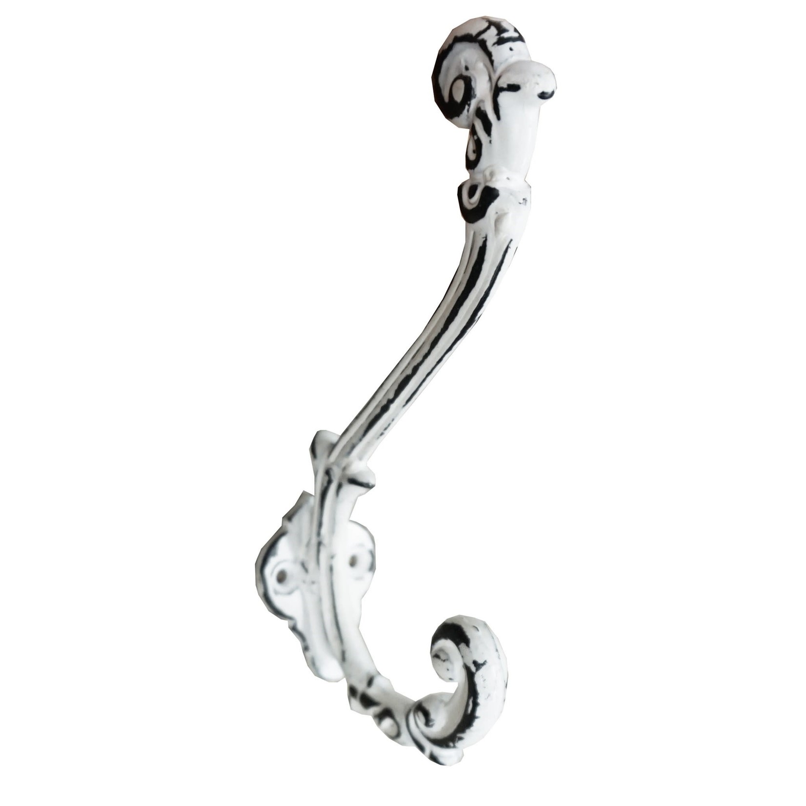 Reve Cast Iron Double Hook - Antique White