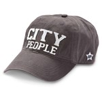 Dark Grey Adjustable Hat - City People