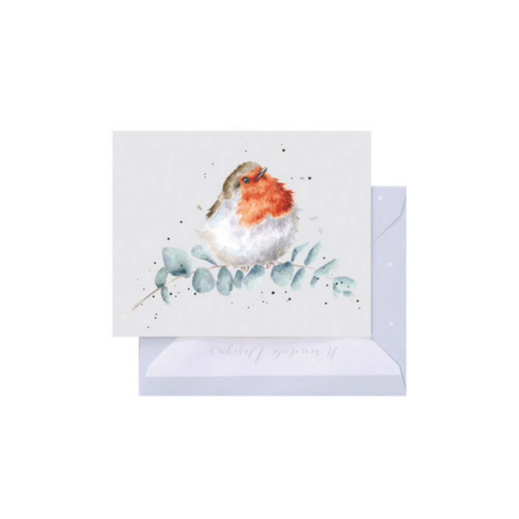 Wrendale Design Robin & Eucalyptus - Mini Card