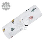 Cotton Muslin Swaddle - 48 X 48" Insects