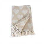 White Heart Throw