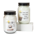 Nativity Candle - Twisted Peppermint
