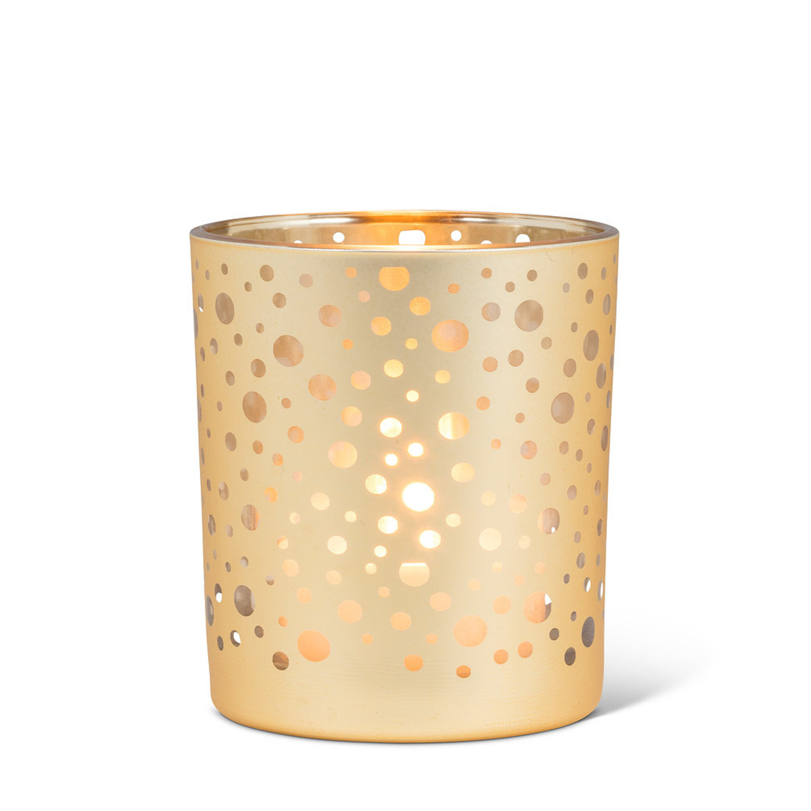 Gold Dotted Tealight Holder