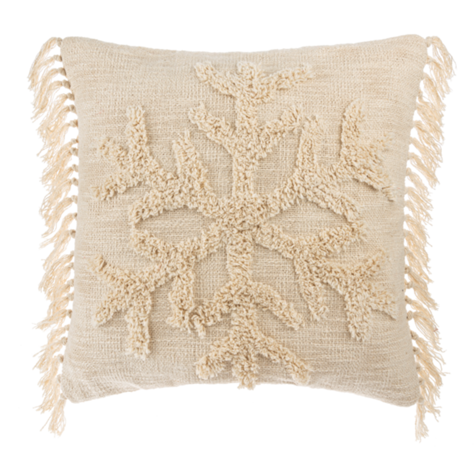 Tufted Snowflake Pillow