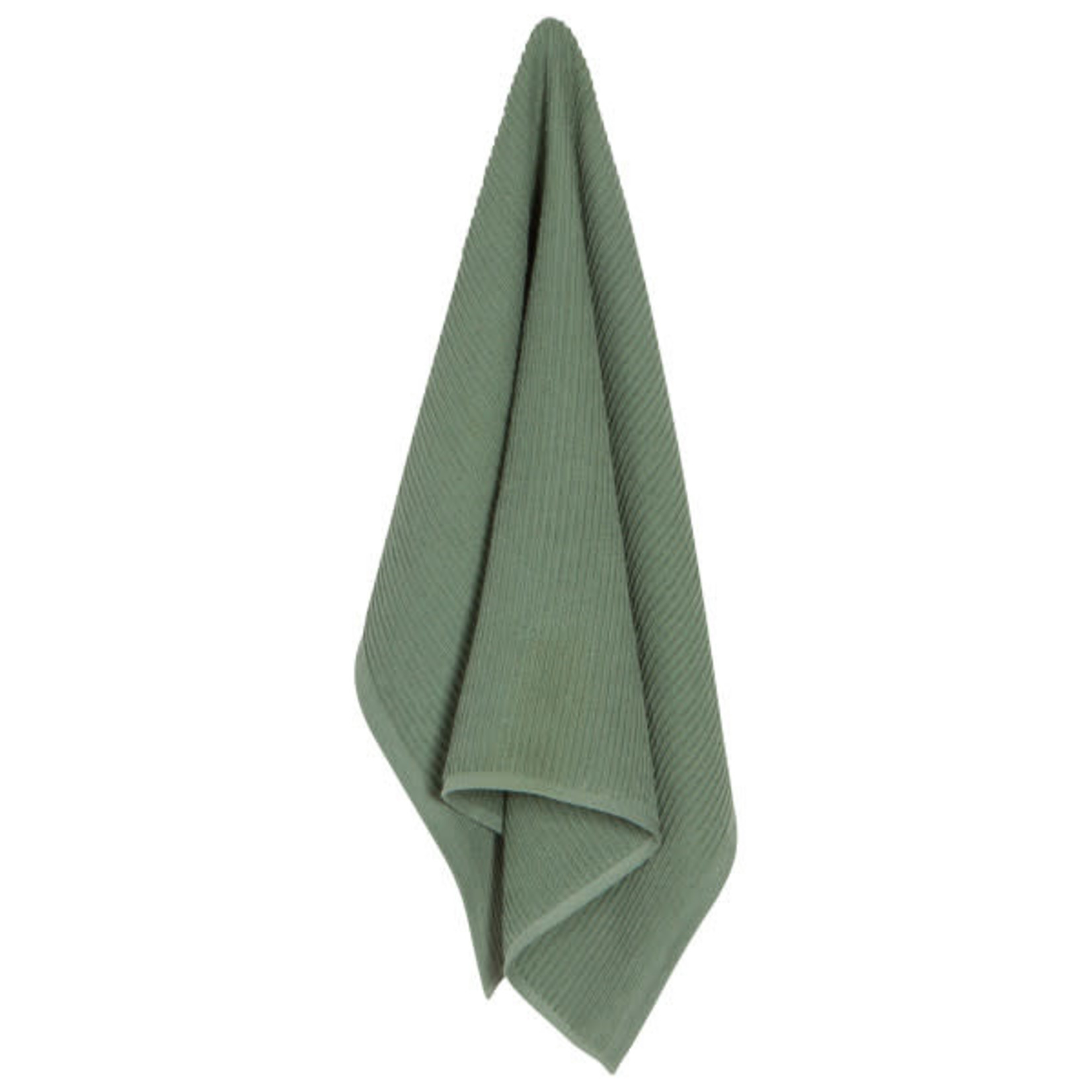 Ripple Tea Towel - Elm Green