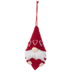 Crotchet Gnome w/Heart Ornament