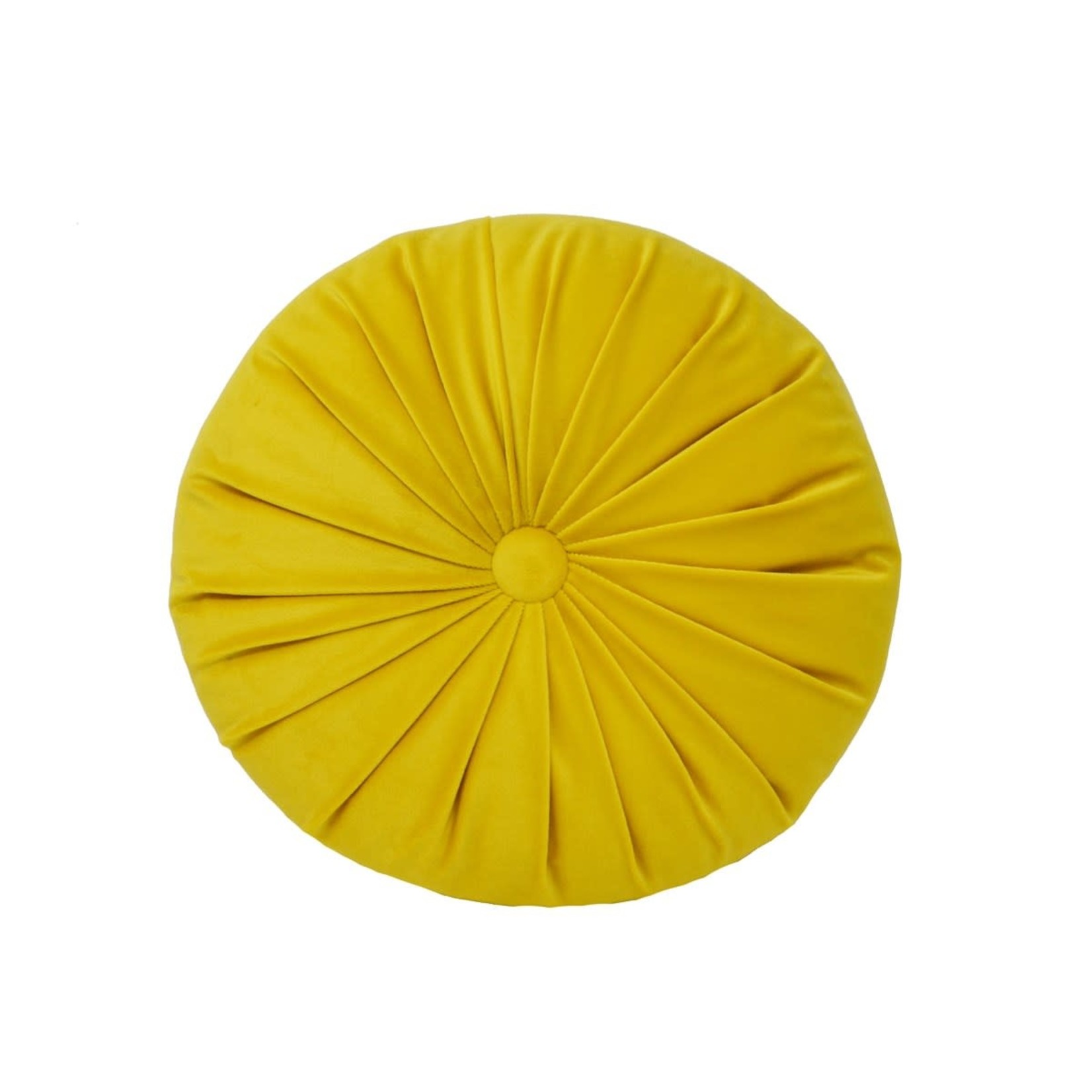 Round Yellow Cushion