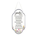 Garden Rules Plaque