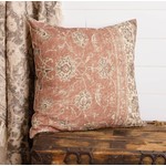 Russet & Cream Antique Rug Pillow