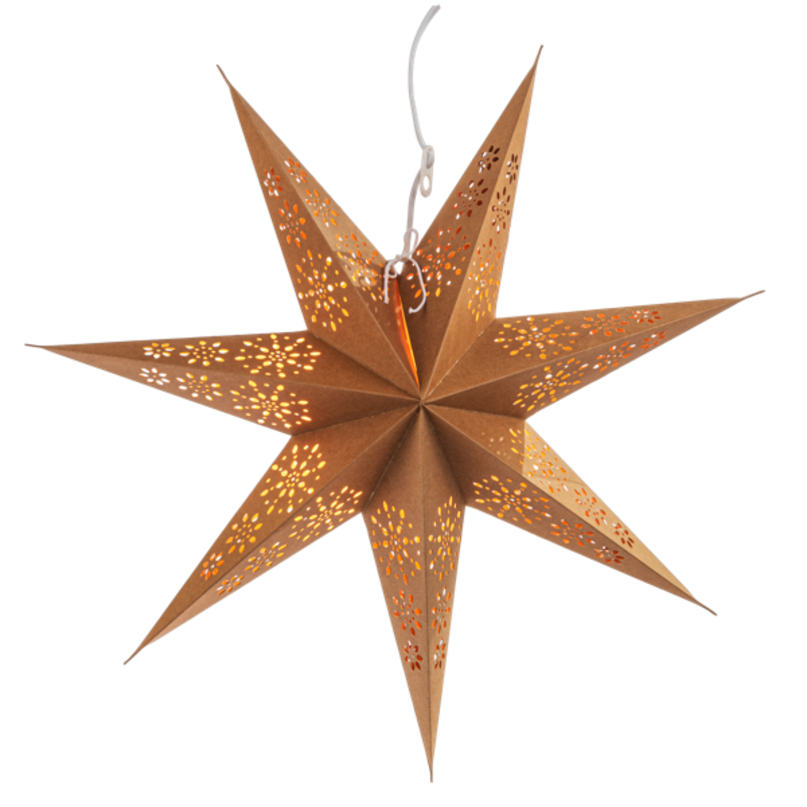 Pointed Natural Star Hanging Pendant