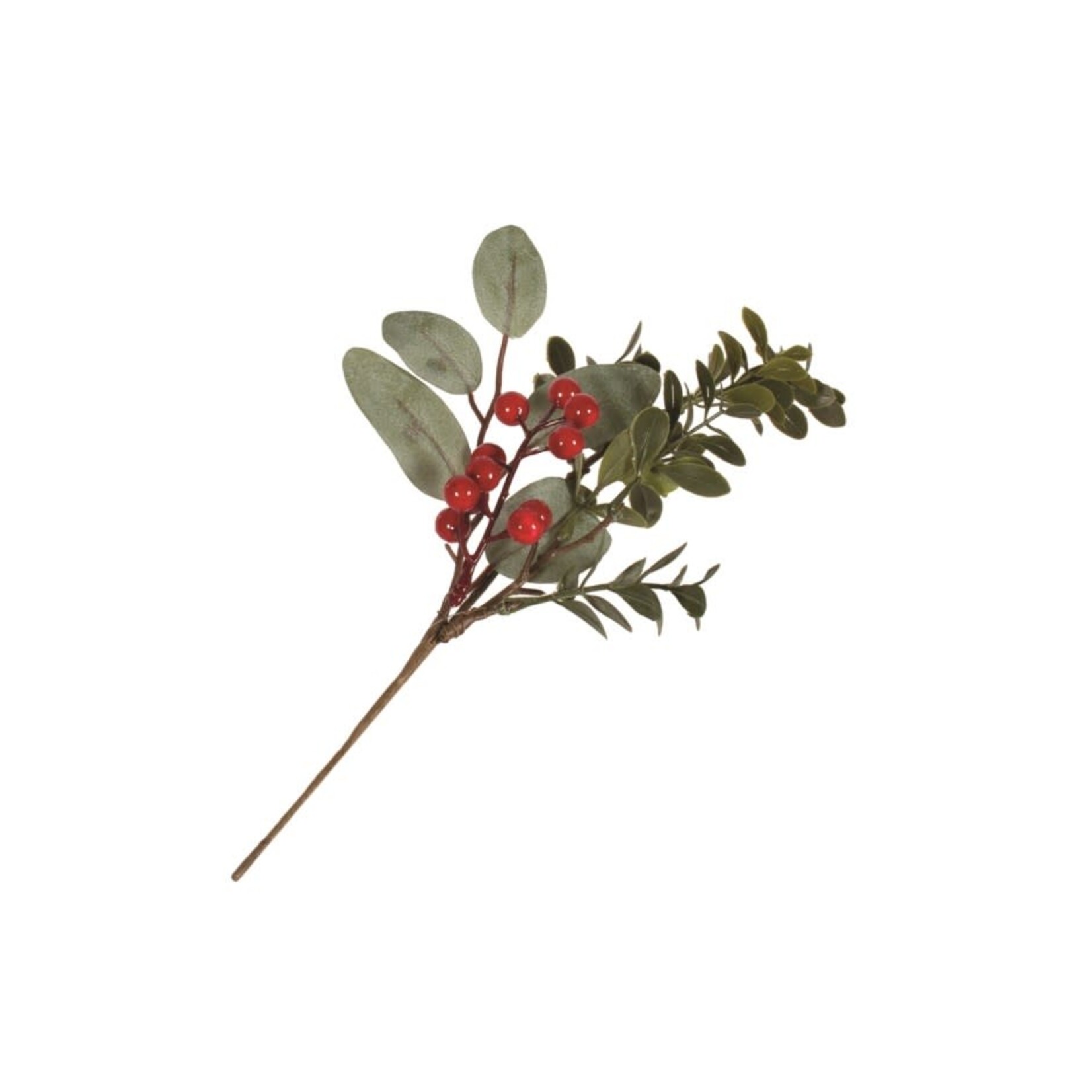 Red Berry Leaves Pick