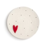 Red Heart Dot Plate