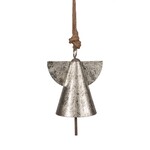 Silver Angel Bell Ornament