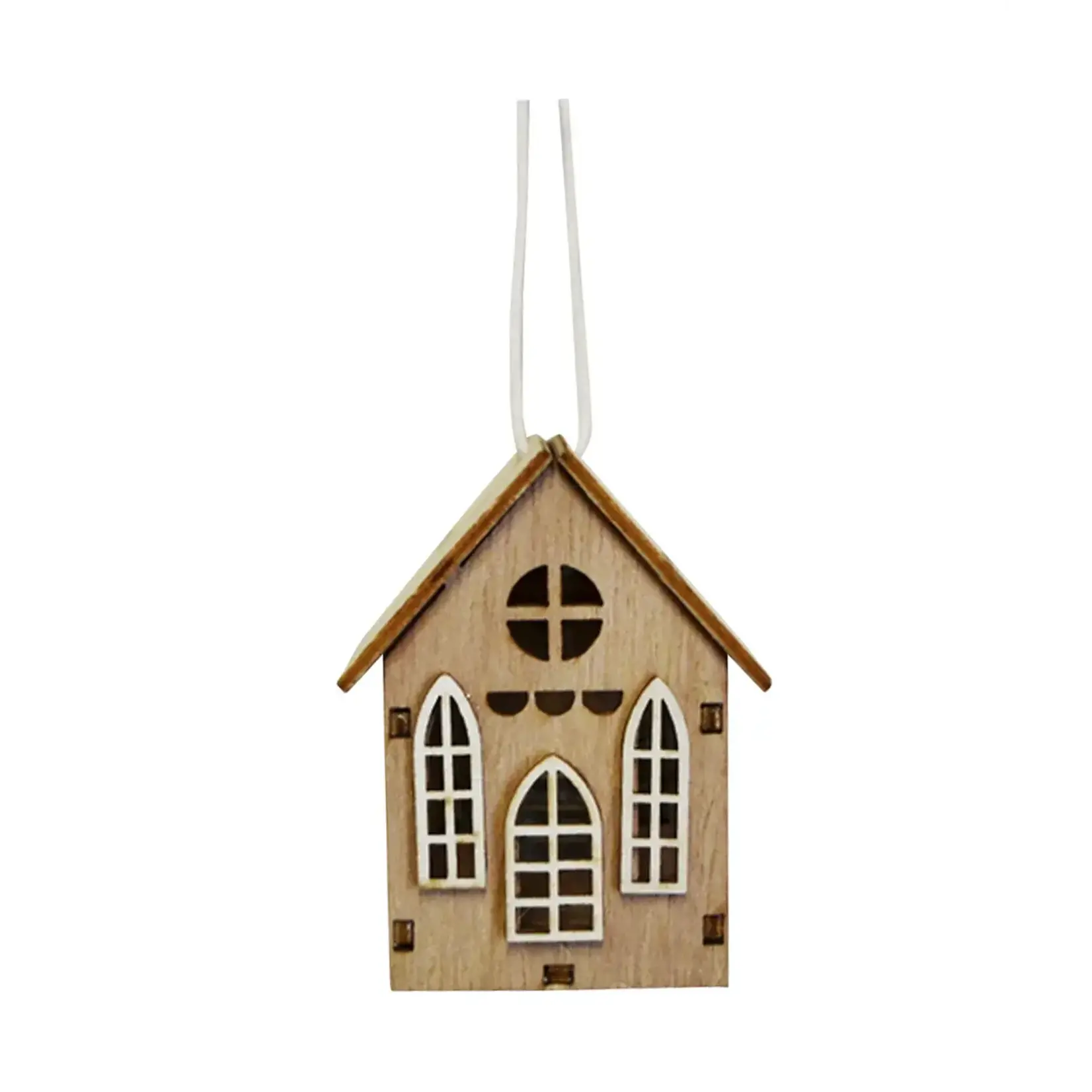 Wooden House Ornament