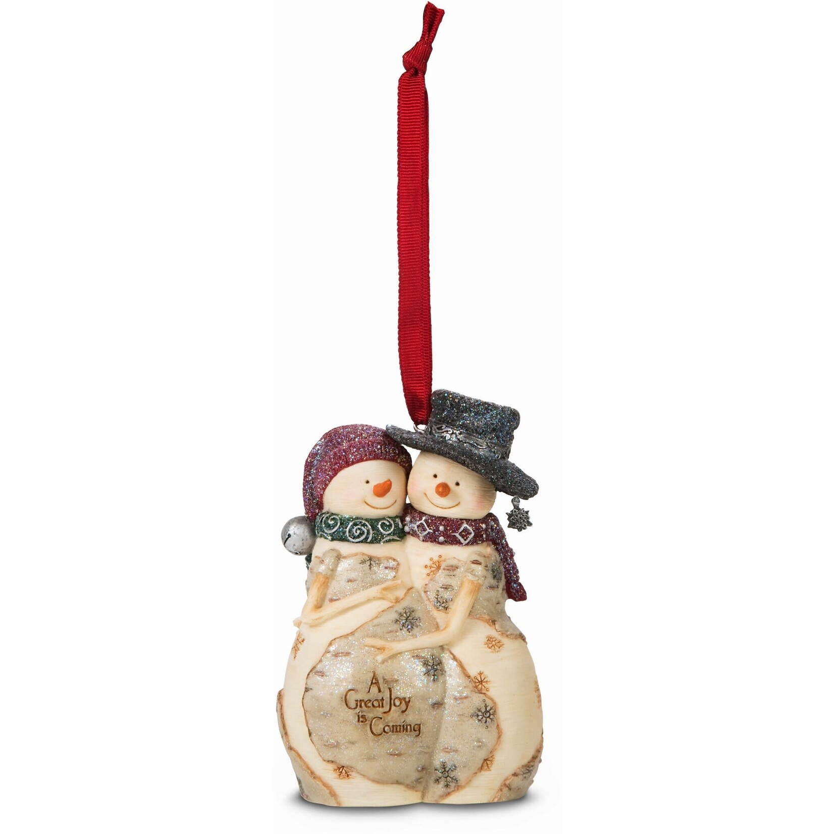 Expecting Snowcouple Ornament