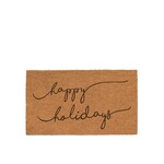 Happy Holidays Coir Doormat