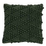 Bubble Dark Green Knitted European Pillow