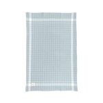 Dusty Aqua Box Check Waffle Kitchen Towel