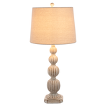 Distressed Ivory Finial Table Lamp