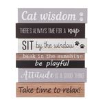 G - Cat Wisdom Wall Plaque - 11.75 X 14.75"