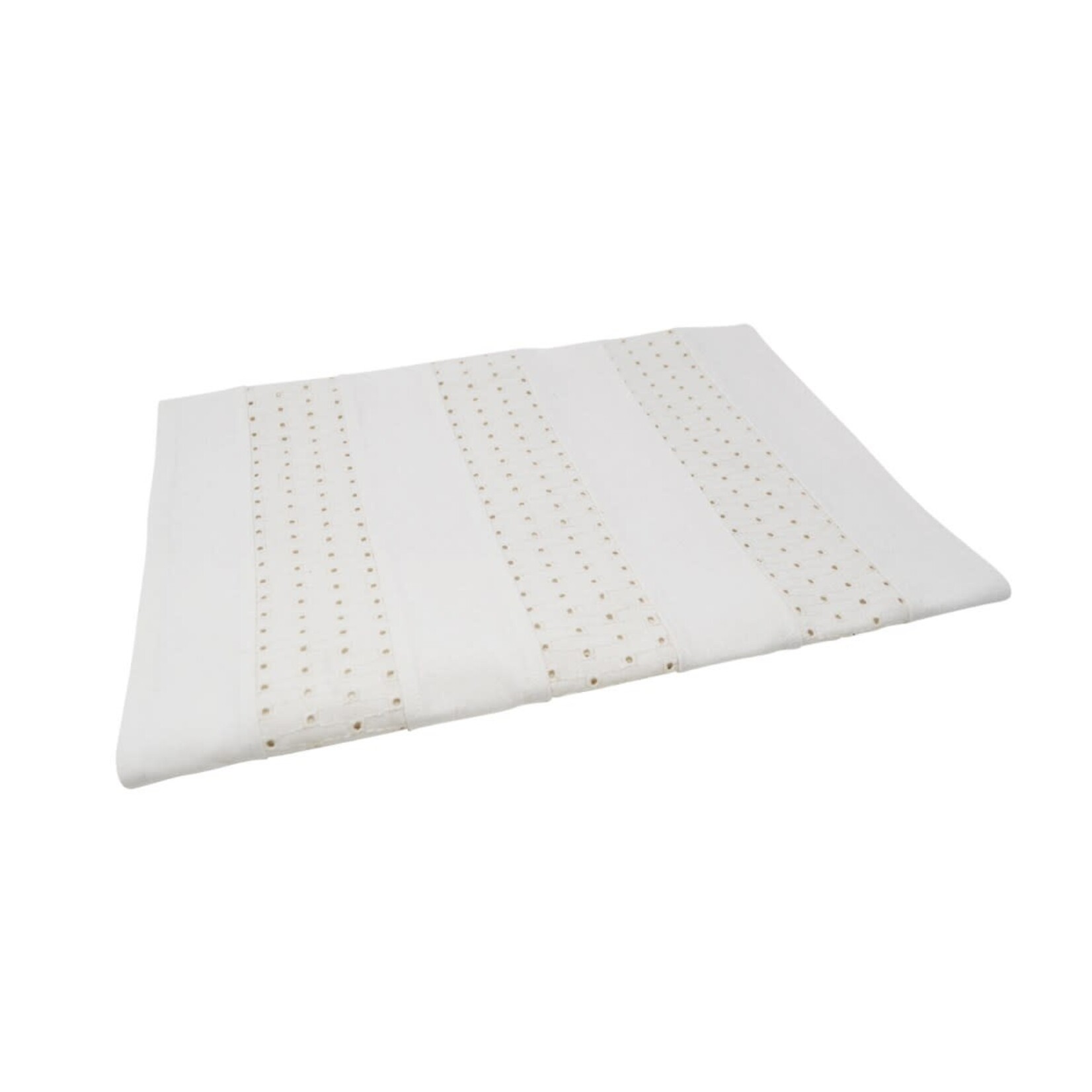 White Schiffli Table Runner