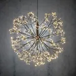 Verdant 1200 LED Black Warm White Ball W/Timer