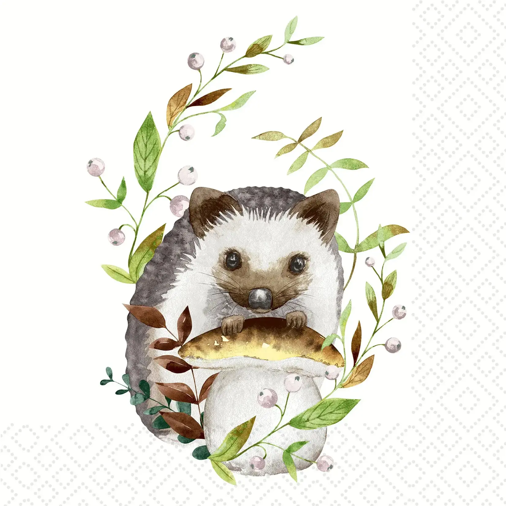Forest Hedgehog - Luncheon Napkin