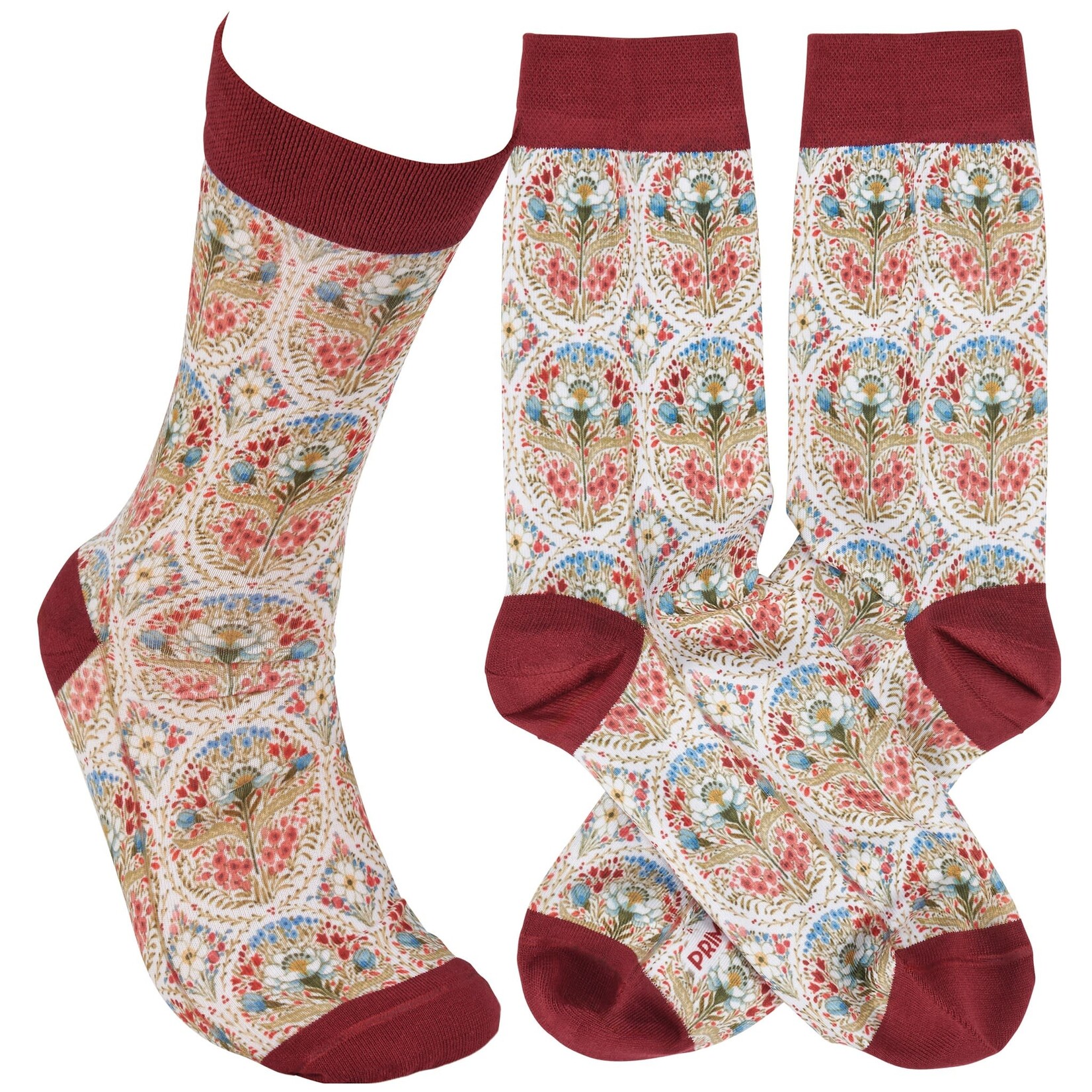 Farmhouse Floral Socks - One Size Fits Most