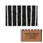 Black Stripe Layering Mat