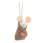 Accents De Ville Wool Mouse Ornament