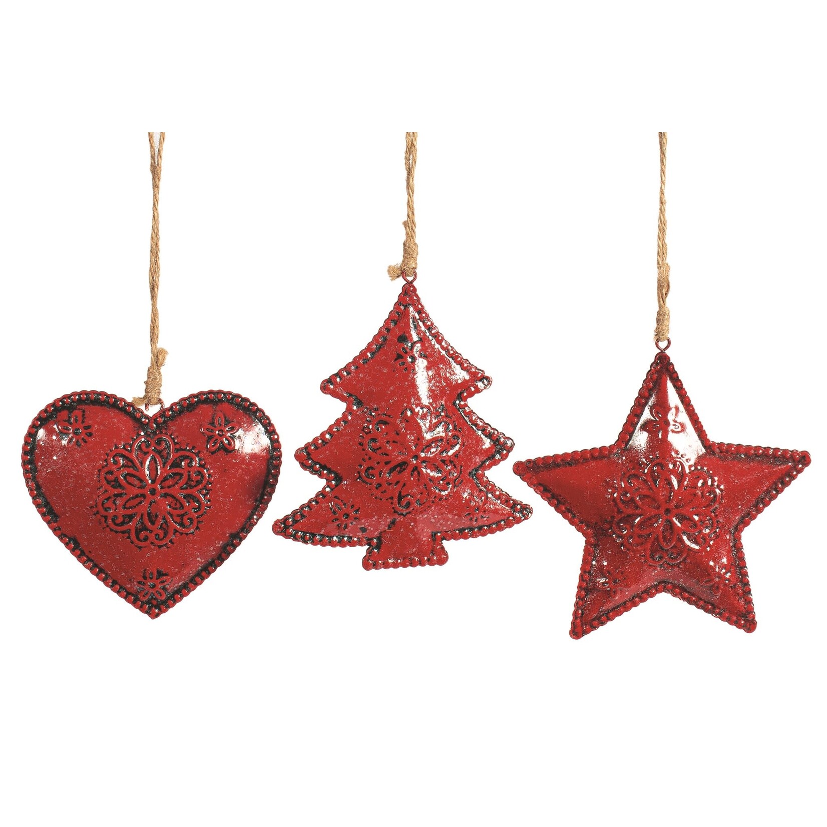Red Metal Ornament