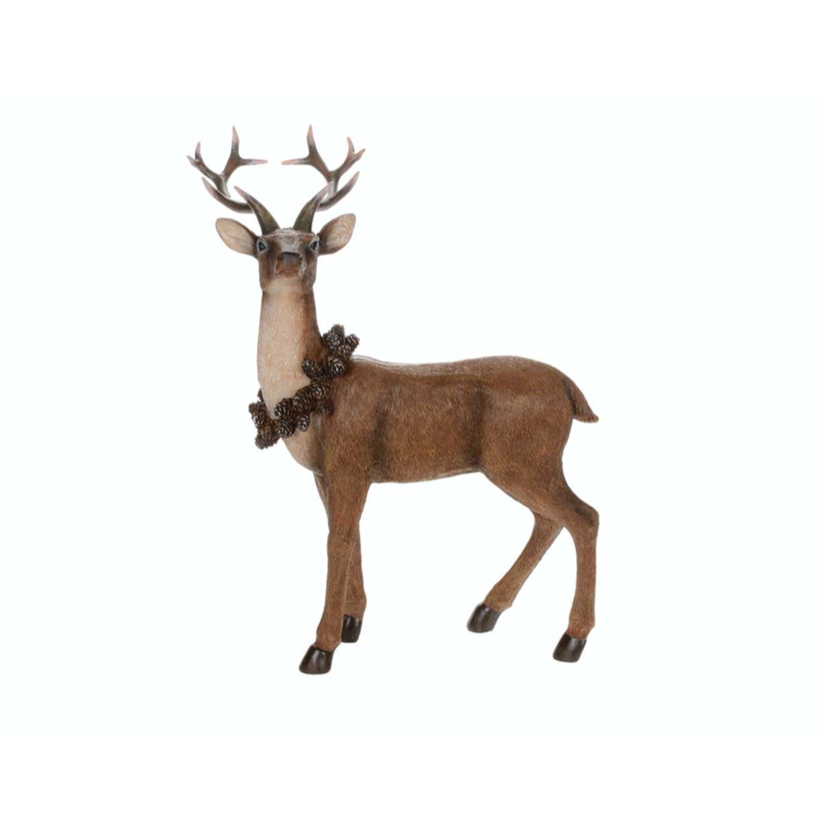 Standing Deer W/Wreath