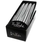 Twilight Metallic Taper - Silver - 10"