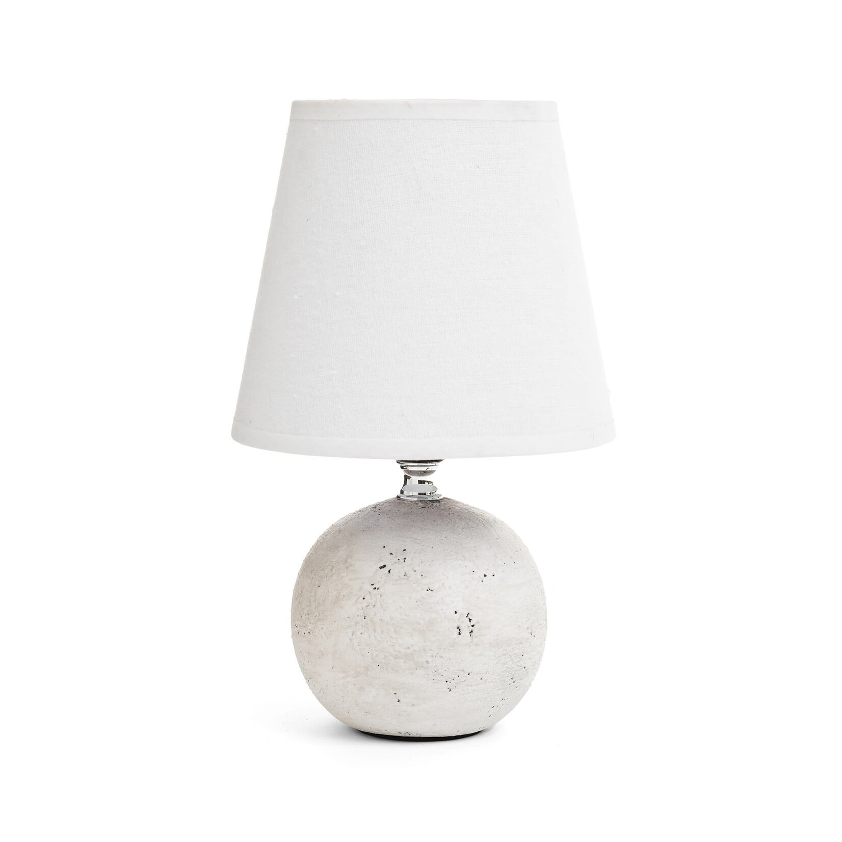 Accents De Ville Antique Light Grey & White Pottery Lamp